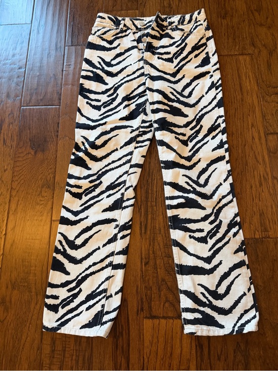 Reformation Denim - Reformation Black and White Zebra Print Jeans